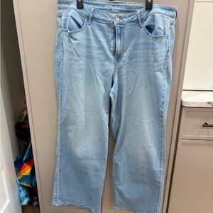 Old Navy Light Blue High-Rise Wide-Leg Jeans